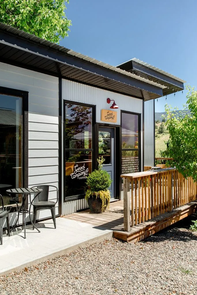A cup of coffee at Good Company Coffee in Creston, BC
